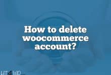 How to delete woocommerce account?