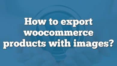 How to export woocommerce products with images?