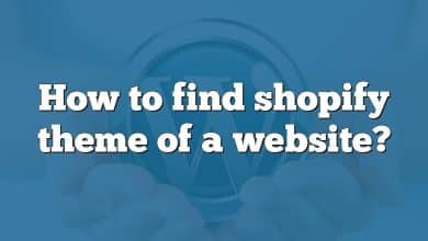 How to find shopify theme of a website?