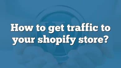 How to get traffic to your shopify store?