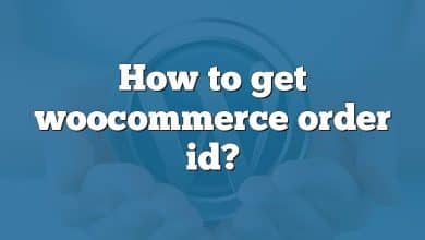 How to get woocommerce order id?