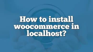 How to install woocommerce in localhost?