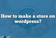 How to make a store on wordpress?