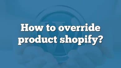 How to override product shopify?