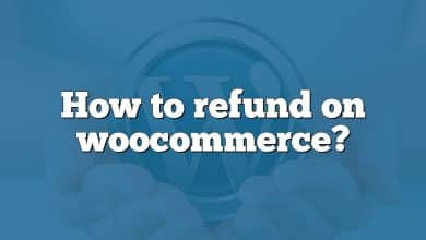 How to refund on woocommerce?