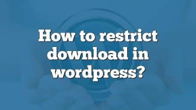 How to restrict download in wordpress?