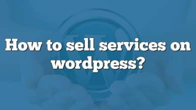 How to sell services on wordpress?