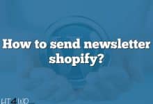 How to send newsletter shopify?