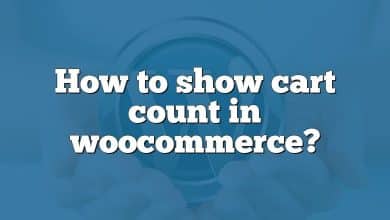 How to show cart count in woocommerce?