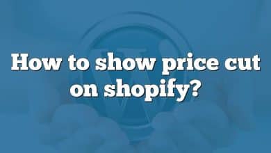 How to show price cut on shopify?
