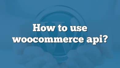 How to use woocommerce api?