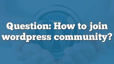 Question: How to join wordpress community?