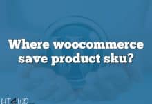 Where woocommerce save product sku?