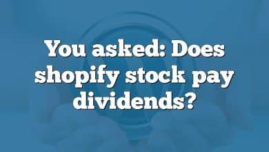 You asked: Does shopify stock pay dividends?