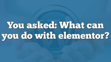 You asked: What can you do with elementor?