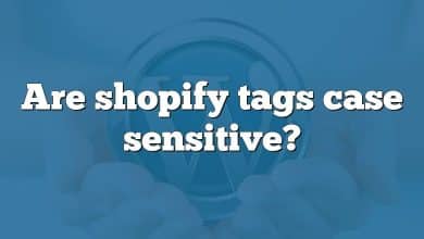 Are shopify tags case sensitive?