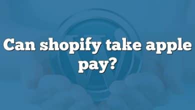Can shopify take apple pay?