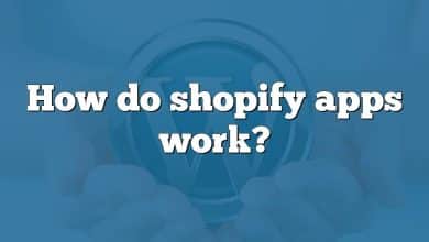How do shopify apps work?