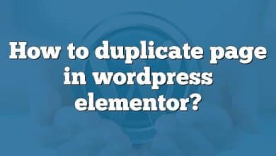 How to duplicate page in wordpress elementor?
