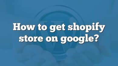 How to get shopify store on google?