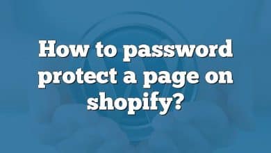 How to password protect a page on shopify?