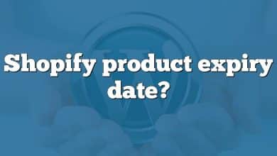 Shopify product expiry date?