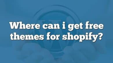 Where can i get free themes for shopify?