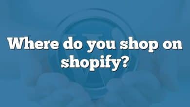 Where do you shop on shopify?