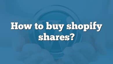 How to buy shopify shares?